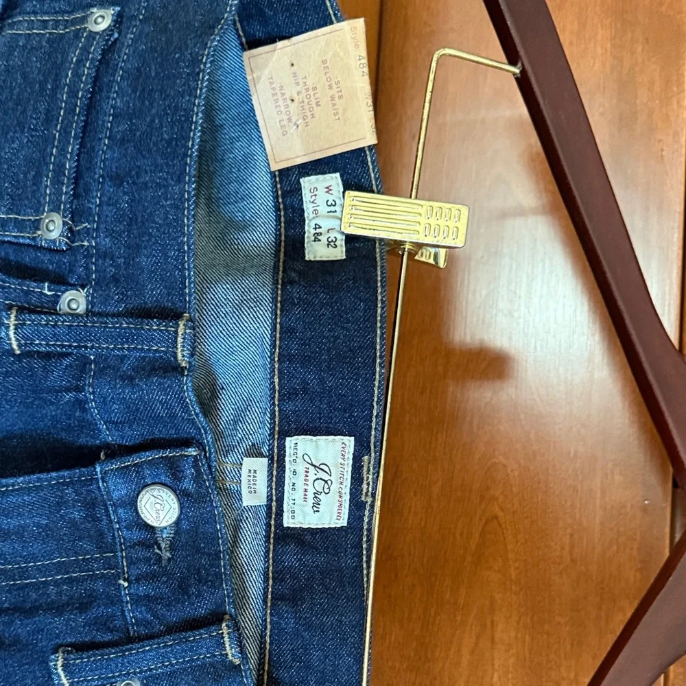 J. Crew Blue Jeans 484 31x32, NWT